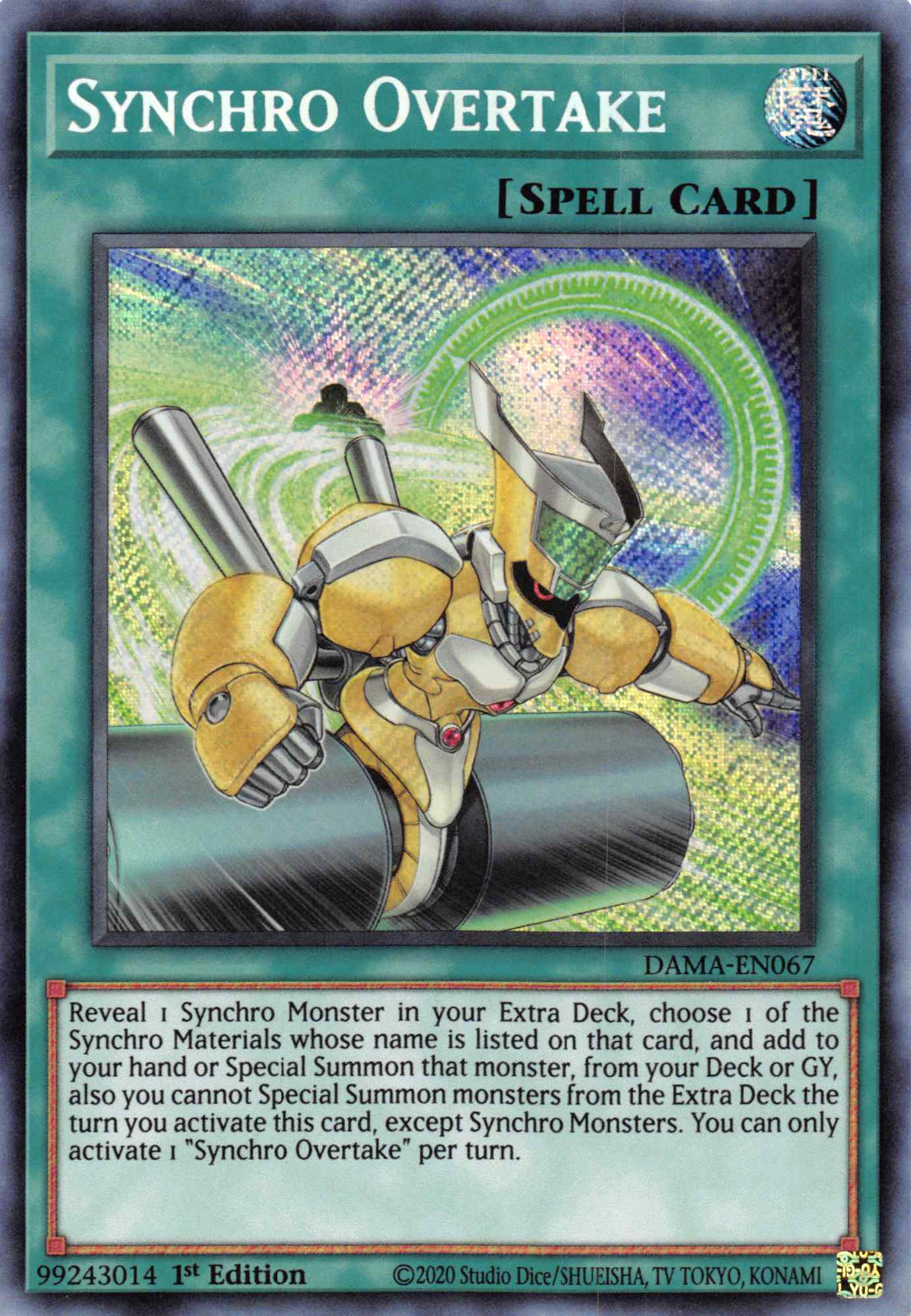 Synchro Overtake [DAMA-EN067] Secret Rare | Odin's Place