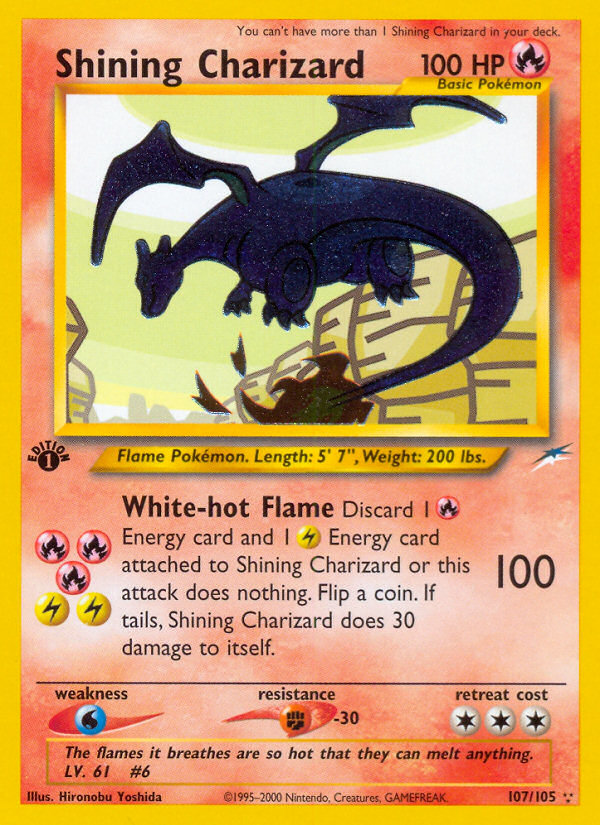Shining Charizard (107/105) [Neo Destiny 1st Edition] | Odin's Place