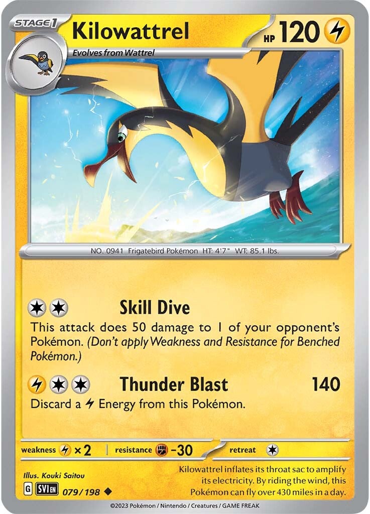 Kilowattrel (079/198) [Scarlet & Violet: Base Set] | Odin's Place