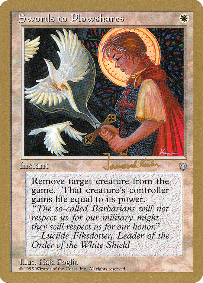 Swords to Plowshares (Janosch Kuhn) [World Championship Decks 1997] | Odin's Place