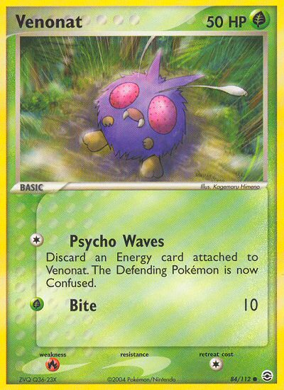 Venonat (84/112) [EX: FireRed & LeafGreen] | Odin's Place