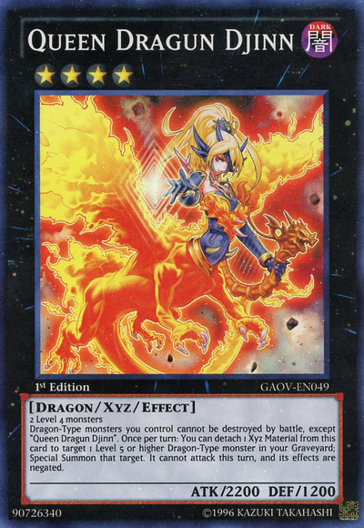 Queen Dragun Djinn [GAOV-EN049] Super Rare | Odin's Place
