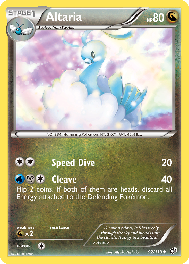 Altaria (92/113) [Black & White: Legendary Treasures] | Odin's Place
