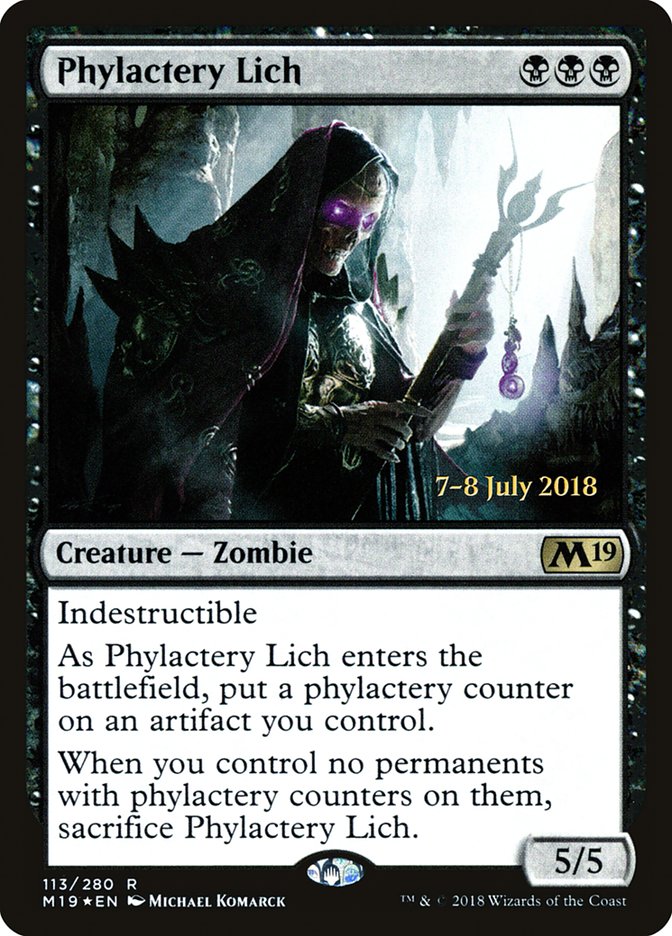 Phylactery Lich (113) [Core Set 2019 Prerelease Promos] | Odin's Place