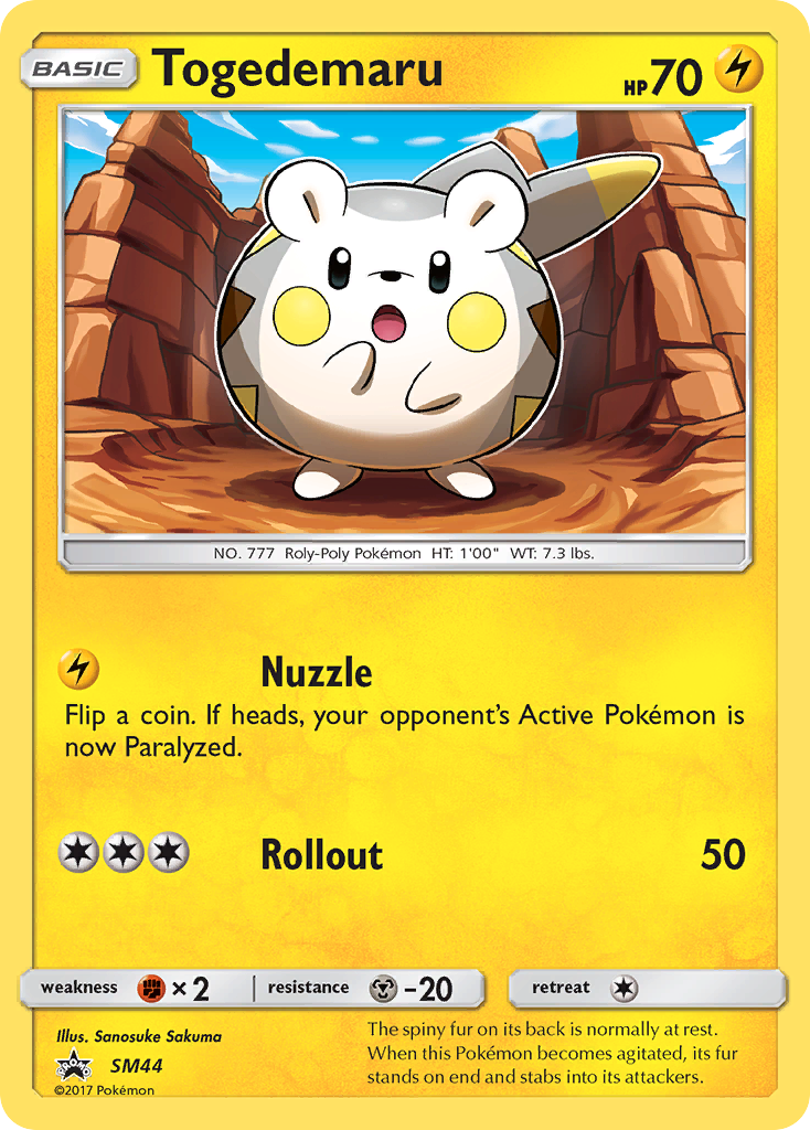 Togedemaru (SM44) [Sun & Moon: Black Star Promos] | Odin's Place