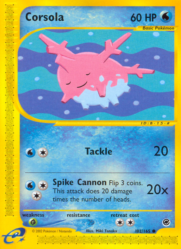 Corsola (102/165) [Expedition: Base Set] | Odin's Place