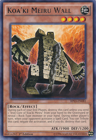 Koa'ki Meiru Wall [BP03-EN081] Rare | Odin's Place