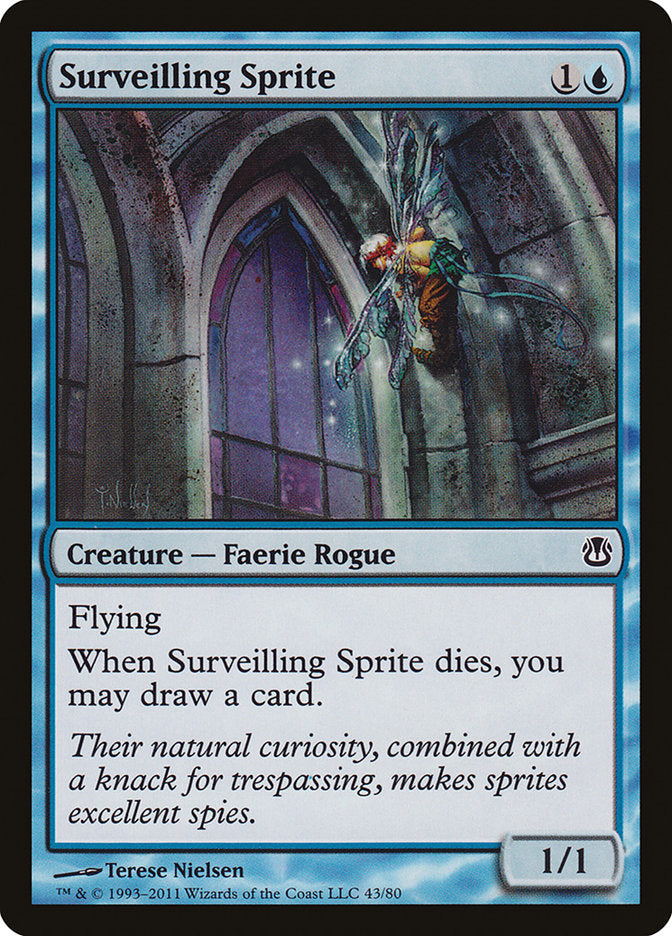 Surveilling Sprite (43) [Duel Decks: Ajani vs. Nicol Bolas] | Odin's Place