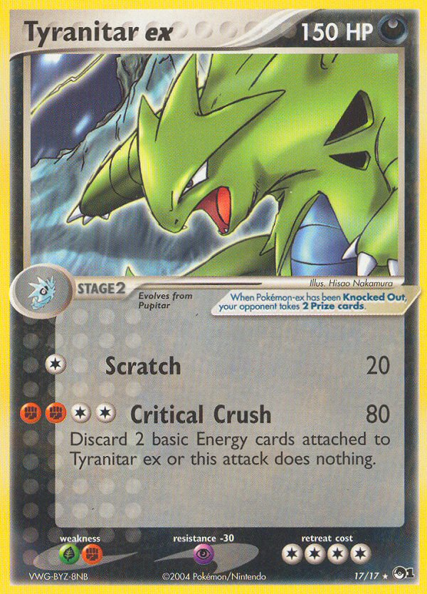 Tyranitar ex (17/17) [POP Series 1] | Odin's Place