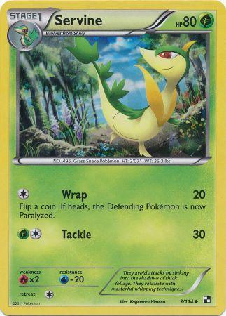 Servine (3/114) (Cracked Ice Holo) [Black & White: Base Set] | Odin's Place