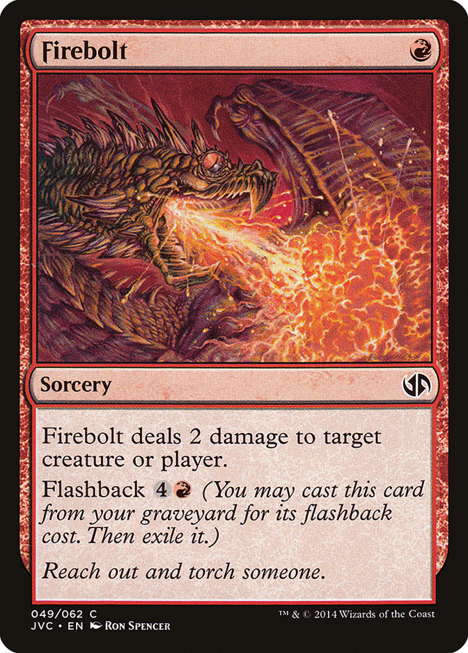 Firebolt (49) [Duel Decks Anthology] | Odin's Place