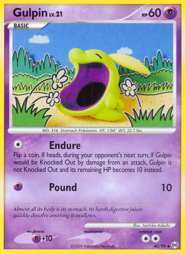 Gulpin (40/99) [Platinum: Arceus] | Odin's Place