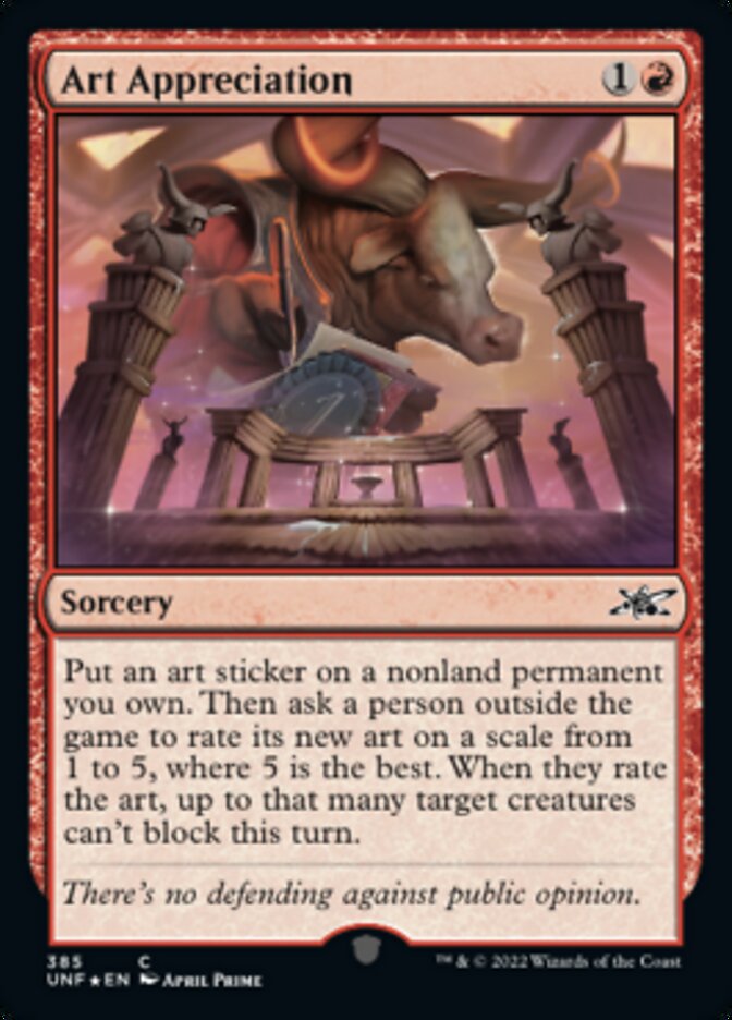 Art Appreciation (Galaxy Foil) [Unfinity] | Odin's Place