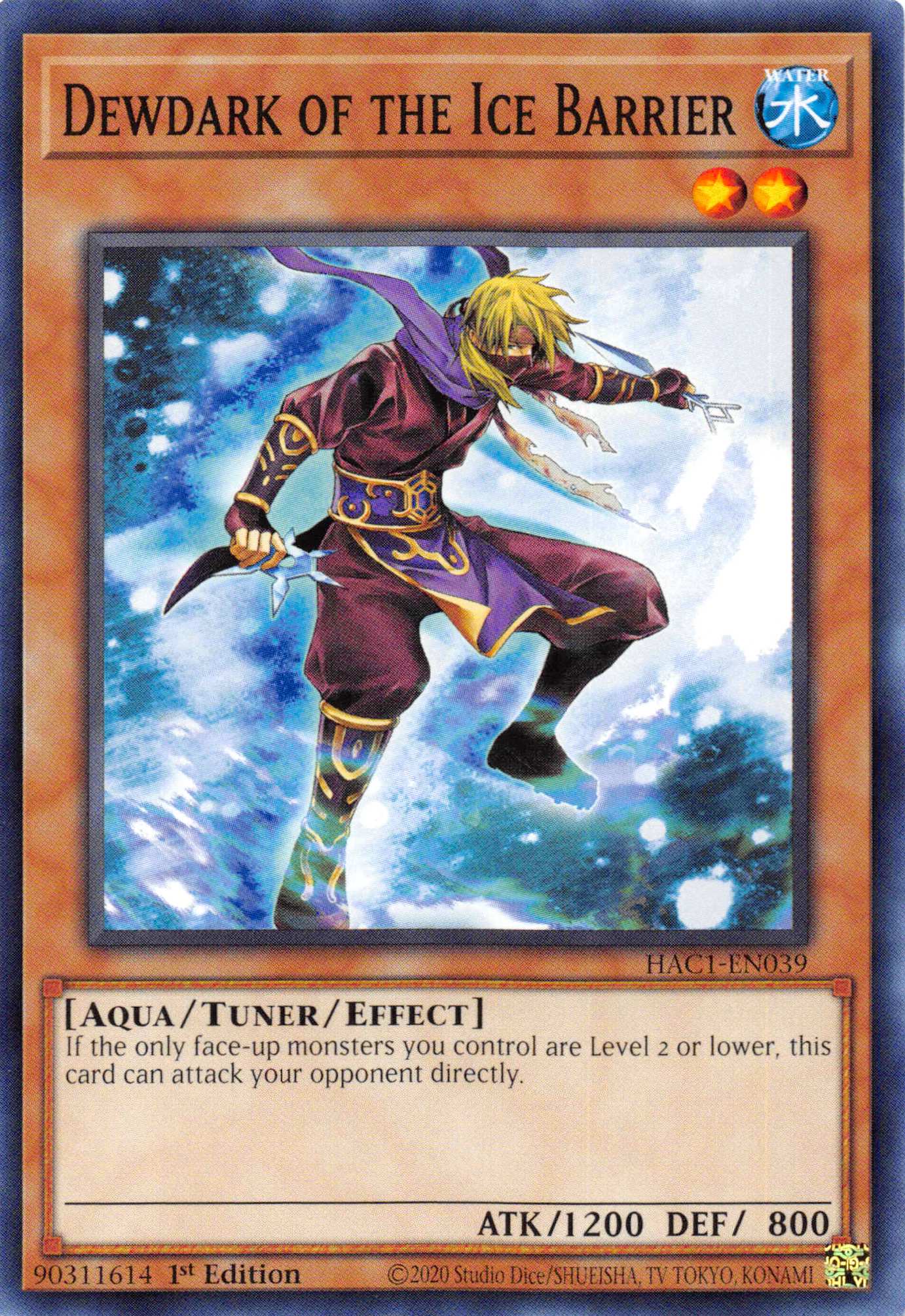 Dewdark of the Ice Barrier (Duel Terminal) [HAC1-EN039] Parallel Rare | Odin's Place