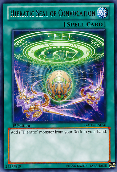 Hieratic Seal of Convocation [GAOV-EN056] Rare | Odin's Place