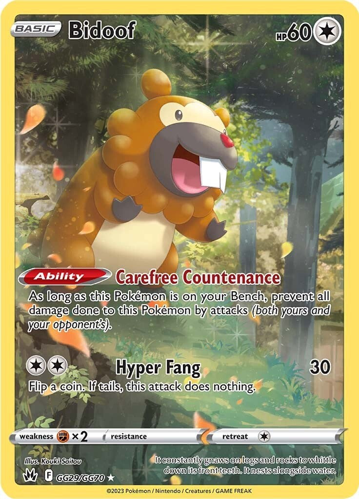 Bidoof (GG29/GG70) [Sword & Shield: Crown Zenith] | Odin's Place