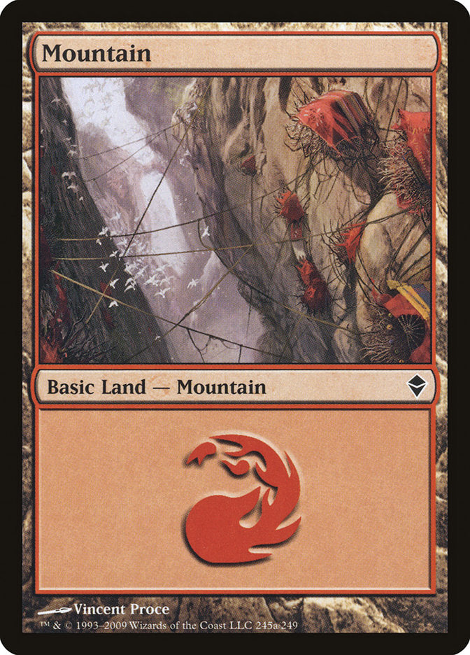 Mountain (245a) [Zendikar] | Odin's Place