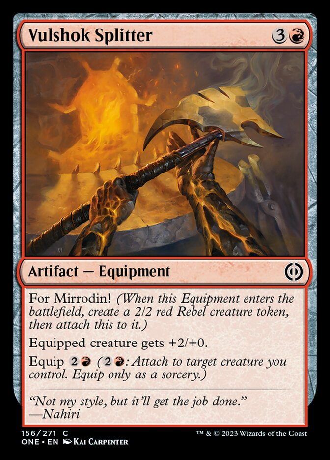 Vulshok Splitter [Phyrexia: All Will Be One] | Odin's Place