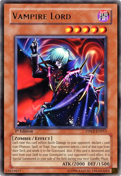 Vampire Lord [DPKB-EN013] Rare | Odin's Place