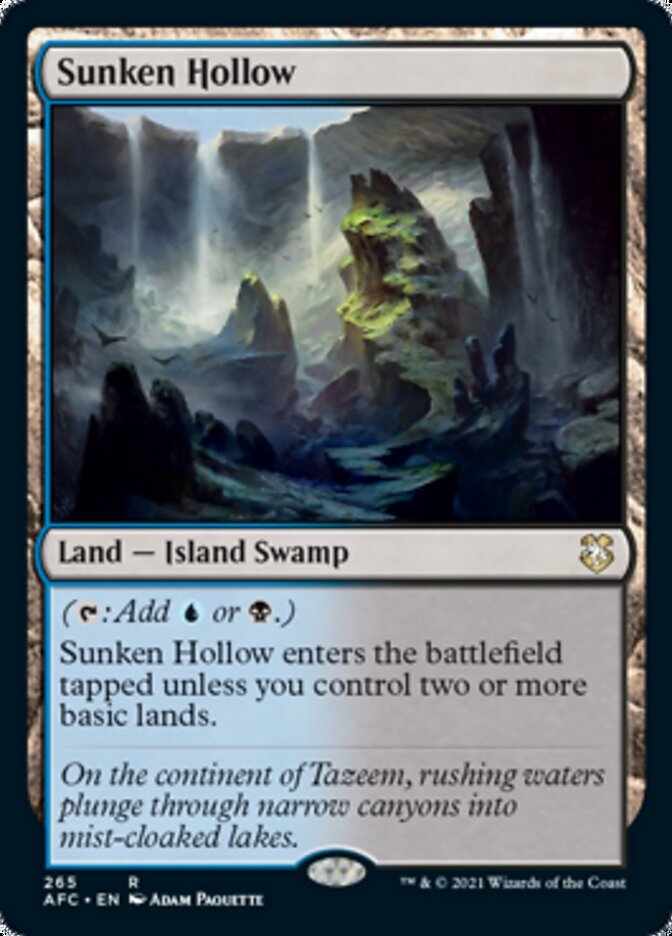 Sunken Hollow [Dungeons & Dragons: Adventures in the Forgotten Realms Commander] | Odin's Place