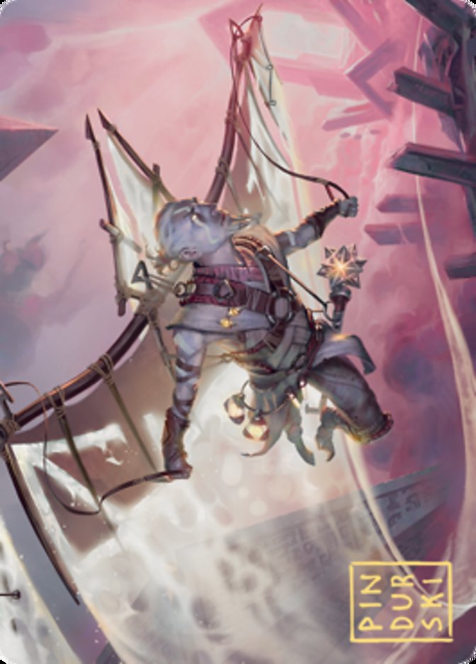 Kitesail Cleric Art Card (Gold-Stamped Signature) [Zendikar Rising Art Series] | Odin's Place