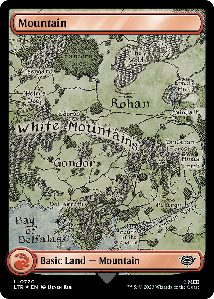 Mountain (720) (Surge Foil) [The Lord of the Rings: Tales of Middle-Earth] | Odin's Place