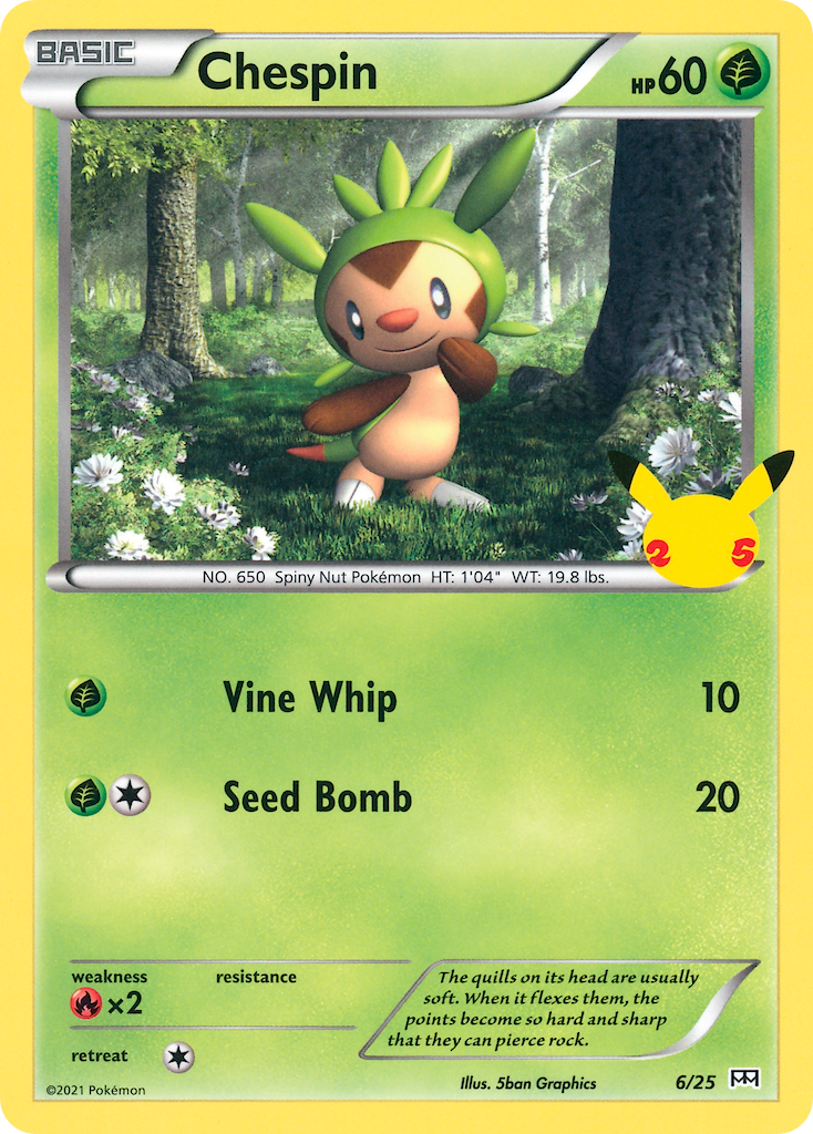 Chespin (6/25) [McDonald's 25th Anniversary] | Odin's Place