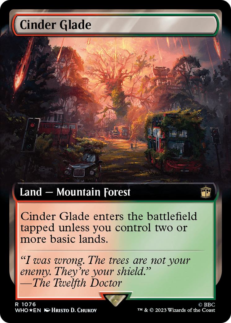 Cinder Glade (Extended Art) (Surge Foil) [Doctor Who] | Odin's Place