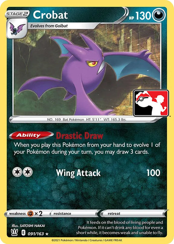 Crobat (091/163) [Prize Pack Series One] | Odin's Place