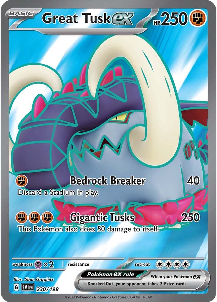 Great Tusk ex (230/198) [Scarlet & Violet: Base Set] | Odin's Place