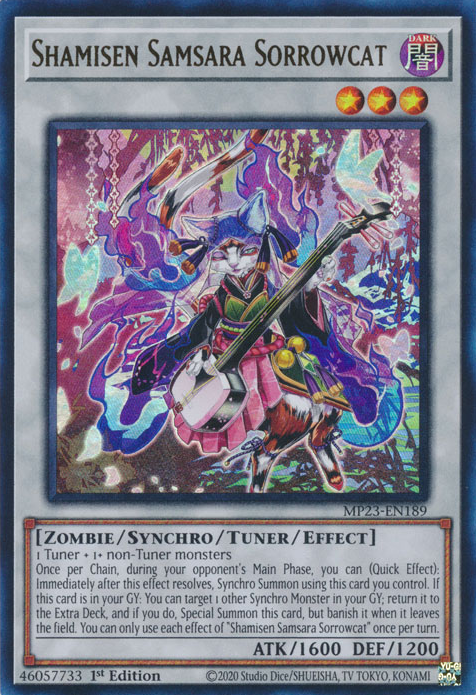 Shamisen Samsara Sorrowcat [MP23-EN189] Ultra Rare | Odin's Place