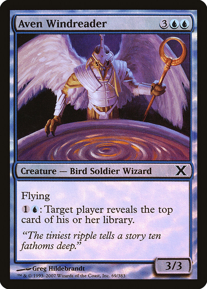 Aven Windreader (Premium Foil) [Tenth Edition] | Odin's Place