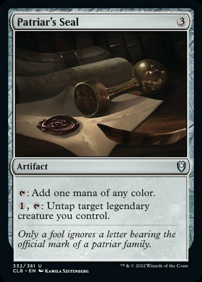 Patriar's Seal [Commander Legends: Battle for Baldur's Gate] | Odin's Place