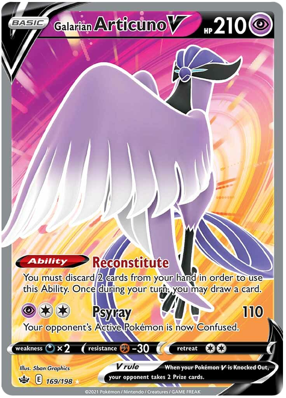 Galarian Articuno V (169/198) [Sword & Shield: Chilling Reign] | Odin's Place