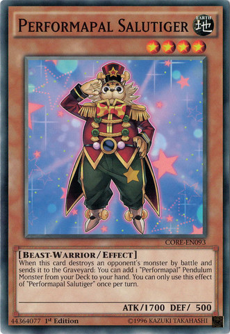 Performapal Salutiger [CORE-EN093] Common | Odin's Place