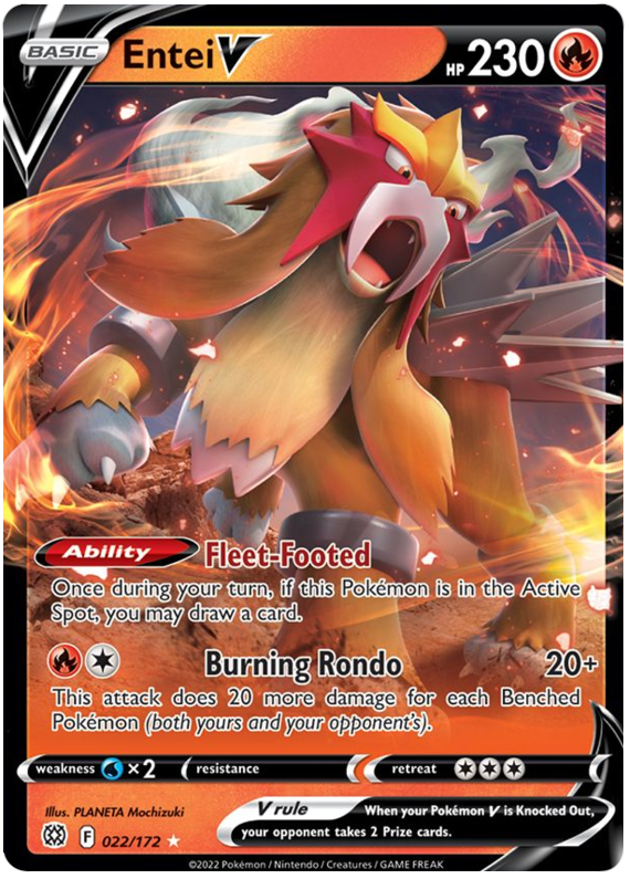 Entei V (022/172) [Sword & Shield: Brilliant Stars] | Odin's Place