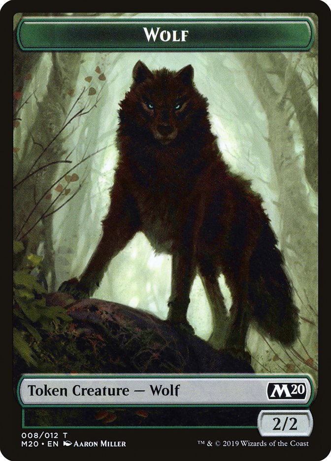 Wolf Token [Core Set 2020 Tokens] | Odin's Place