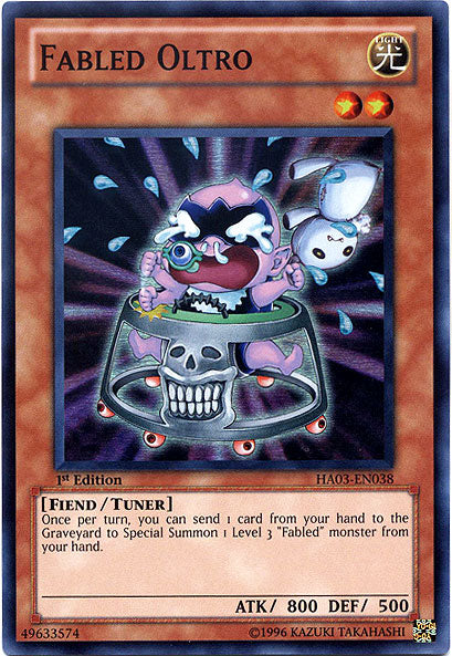 Fabled Oltro [HA03-EN038] Super Rare | Odin's Place
