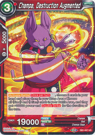 Champa, Destruction Augmented (DB1-007) [Dragon Brawl] | Odin's Place