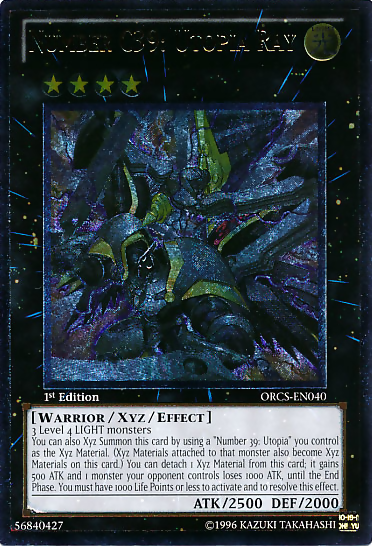 Number C39: Utopia Ray [ORCS-EN040] Ultimate Rare | Odin's Place