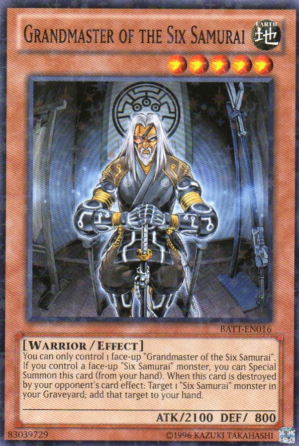 Grandmaster of the Six Samurai [BATT-EN016] Starfoil Rare | Odin's Place