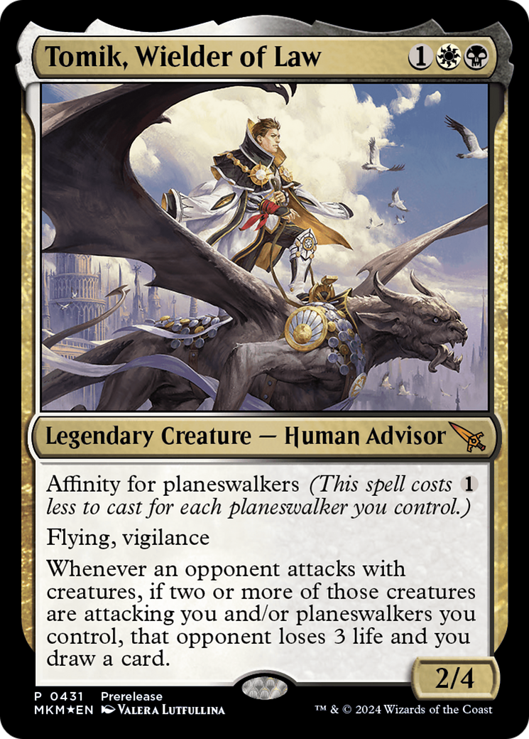 Tomik, Wielder of Law [Murders at Karlov Manor Prerelease Promos] | Odin's Place