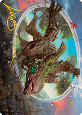 Gaea's Will Art Card (Gold-Stamped Signature) [Modern Horizons 2 Art Series] | Odin's Place