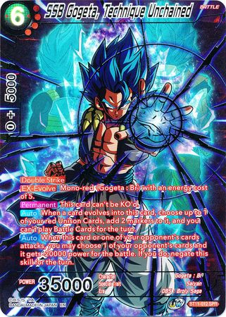 SSB Gogeta, Technique Unchained (SPR) (BT11-012) [Vermilion Bloodline] | Odin's Place