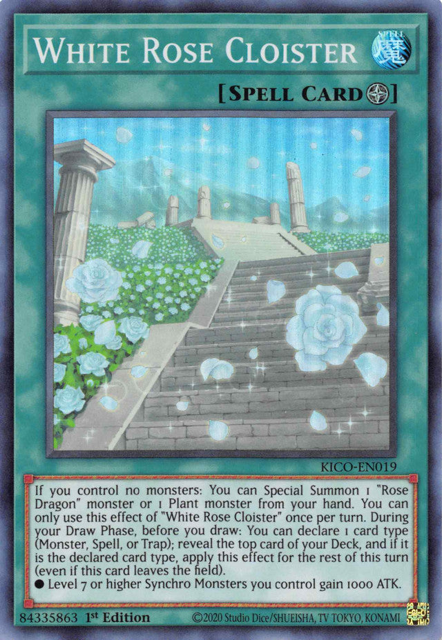 White Rose Cloister (Super Rare) [KICO-EN019] Super Rare | Odin's Place