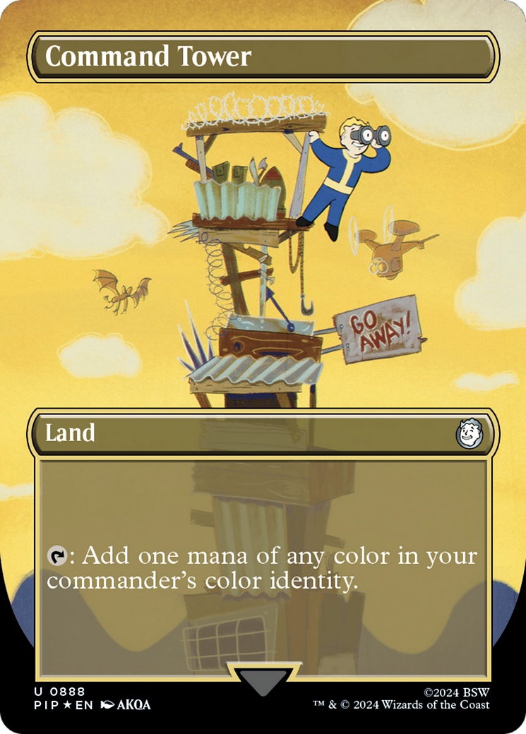 Command Tower (Borderless) (Surge Foil) [Fallout] | Odin's Place