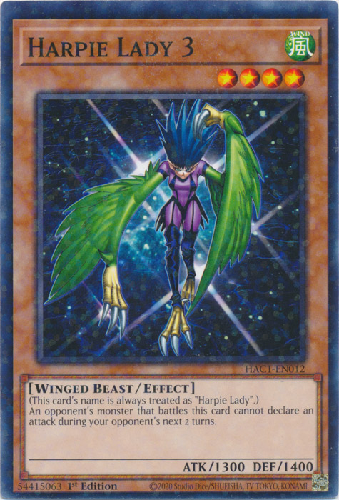 Harpie Lady 3 (Duel Terminal) [HAC1-EN012] Common | Odin's Place
