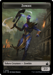 Goblin (0008) // Zombie Double-Sided Token [Ravnica Remastered Tokens] | Odin's Place