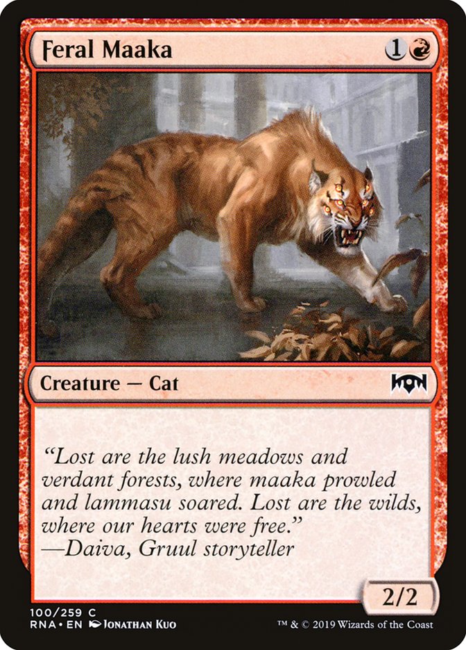 Feral Maaka (100) [Ravnica Allegiance] | Odin's Place