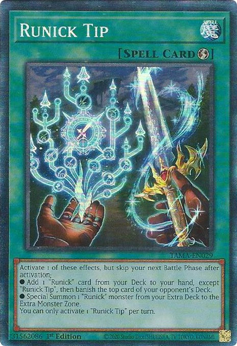 Runick Tip [TAMA-EN029] Collector's Rare | Odin's Place